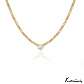 Kutchinsky Yellow Gold Diamond Heart Necklace 1.56ct TDW Kutchinsky Yellow Gold Diamond Heart Necklace 1.56ct TDW
